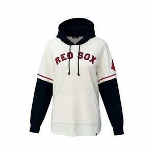 Red Sox ‘47 TRIFECTA SHORTSTOP SWEATSHIRT HOODIE - CREAM/NAVY - Size Small